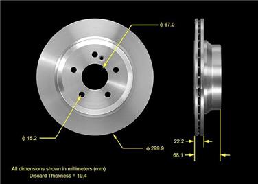 Disc Brake Rotor BQ PRT5543