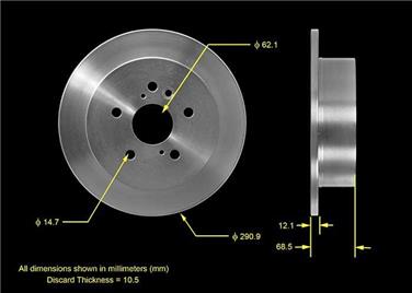 Disc Brake Rotor BQ PRT5550