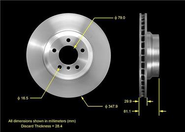 Disc Brake Rotor BQ PRT5561