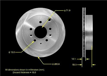 Disc Brake Rotor BQ PRT5569