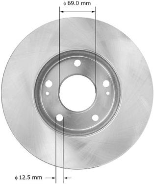 Disc Brake Rotor BQ PRT5866