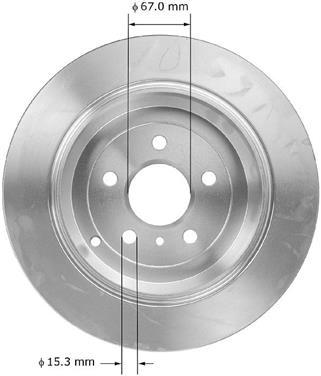 Disc Brake Rotor BQ PRT5870