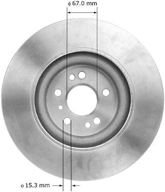 Disc Brake Rotor BQ PRT5871