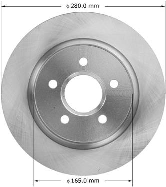 Disc Brake Rotor BQ PRT5884