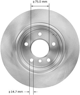 Disc Brake Rotor BQ PRT5885