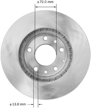 Disc Brake Rotor BQ PRT5897