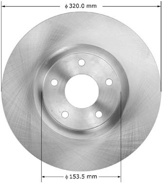 Disc Brake Rotor BQ PRT5953