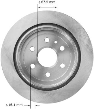 Disc Brake Rotor BQ PRT5972