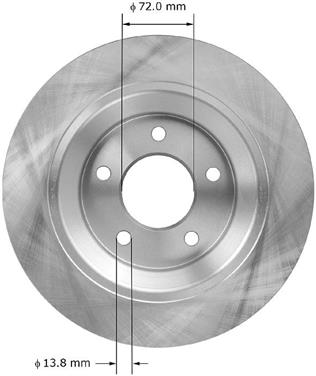 Disc Brake Rotor BQ PRT5977