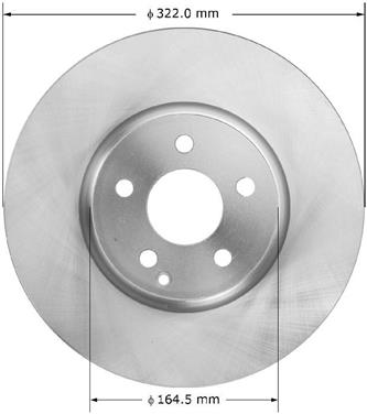 Disc Brake Rotor BQ PRT6003