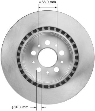 Disc Brake Rotor BQ PRT6008