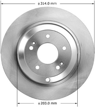 Disc Brake Rotor BQ PRT6018