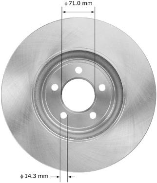 Disc Brake Rotor BQ PRT6023