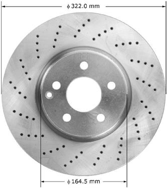 Disc Brake Rotor BQ PRT6028