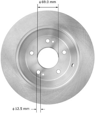 Disc Brake Rotor BQ PRT6037