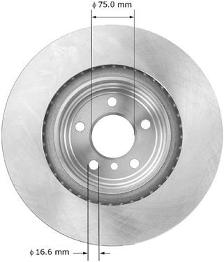 Disc Brake Rotor BQ PRT6048