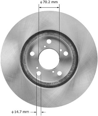 Disc Brake Rotor BQ PRT6054