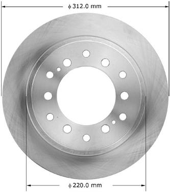 Disc Brake Rotor BQ PRT6067