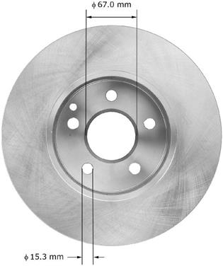 Disc Brake Rotor BQ PRT6072