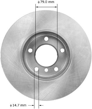 Disc Brake Rotor BQ PRT6077