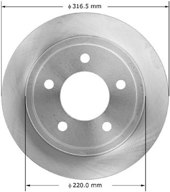 Disc Brake Rotor BQ PRT6087