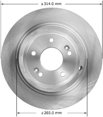 Disc Brake Rotor BQ PRT6126