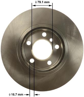 Disc Brake Rotor BQ PRT6162