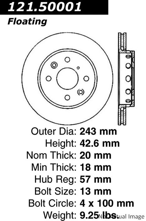 Minimum Brake Rotor Thickness Chart