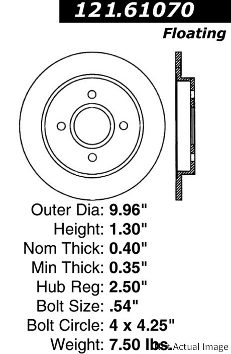 Minimum Rotor Thickness Chart Ford