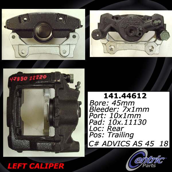 Centric 141.44611 Semi Loaded Caliper Centric 141.44611 Semi Loaded Caliper
