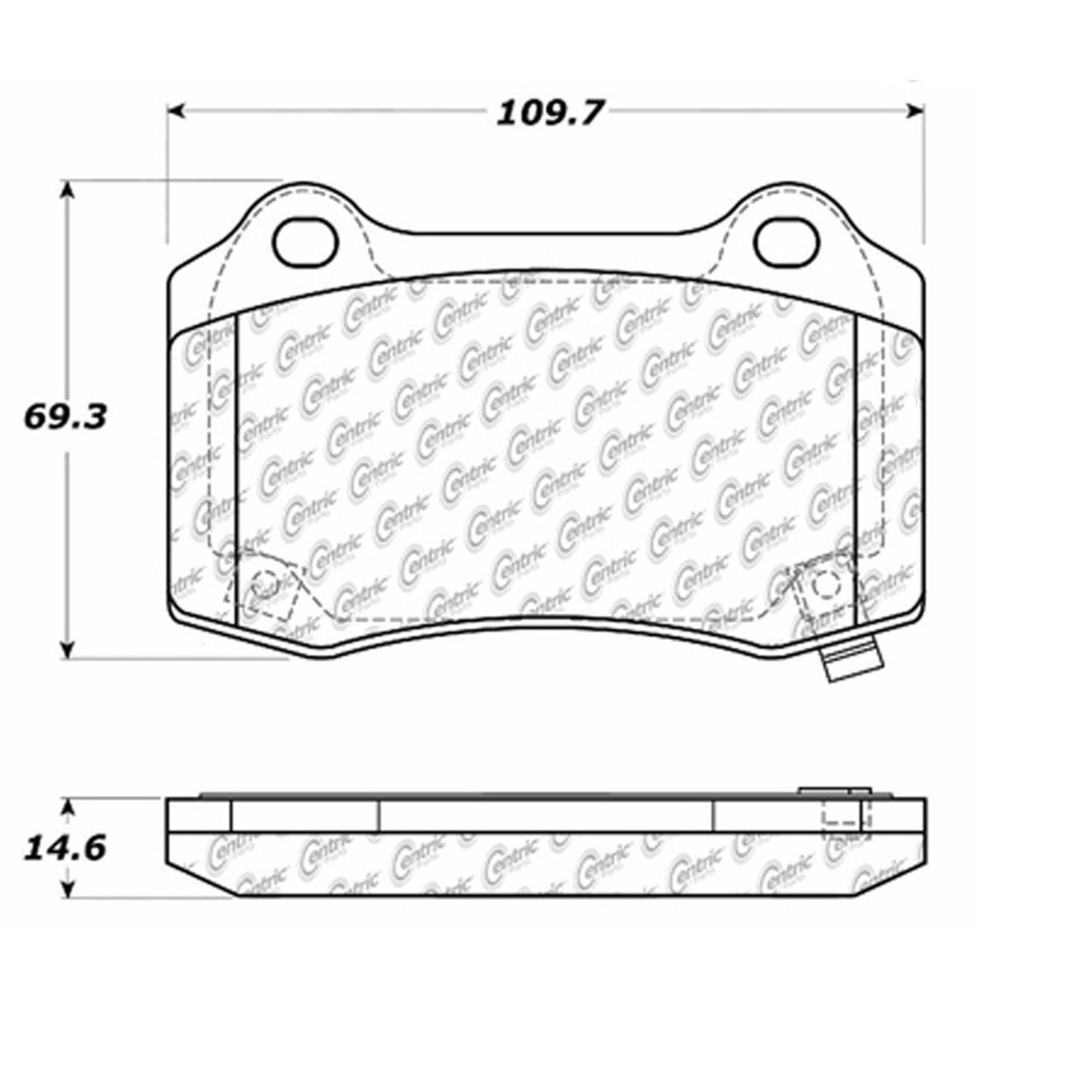 Тормозные колодки Brake Pad Set. STOPTECH Sport колодки. Centric 11742053.