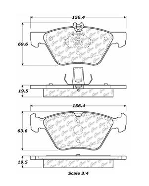 Disc Brake Pad Set CE 100.07400