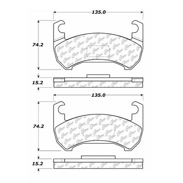 Disc Brake Pad Set CE 102.01190