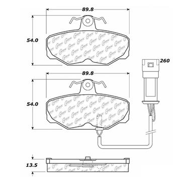 Disc Brake Pad Set CE 102.03820