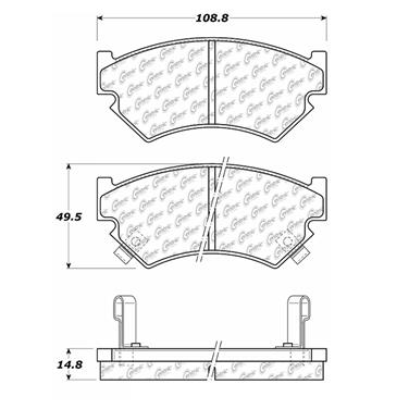 Disc Brake Pad Set CE 102.04800