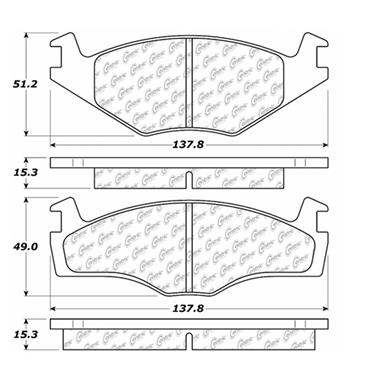 Disc Brake Pad Set CE 102.05690