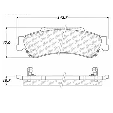 Disc Brake Pad Set CE 102.07290