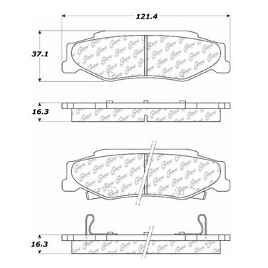 Disc Brake Pad Set CE 102.07320