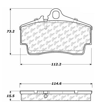 Disc Brake Pad Set CE 102.07380