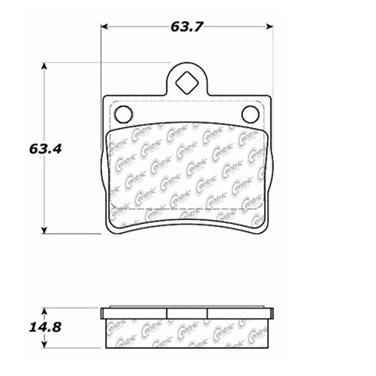 Disc Brake Pad Set CE 102.07390