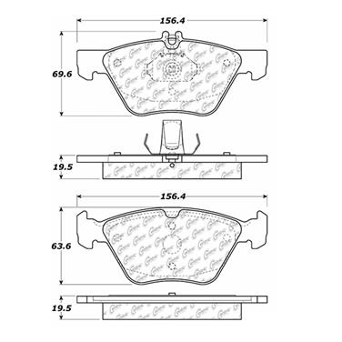 Disc Brake Pad Set CE 102.07400