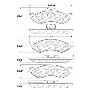 Disc Brake Pad Set CE 102.07460