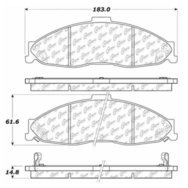 Disc Brake Pad Set CE 102.07490