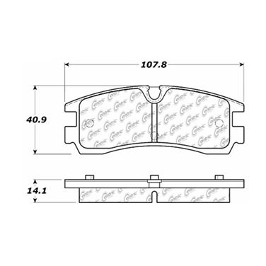 Disc Brake Pad Set CE 102.07540