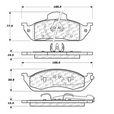 Disc Brake Pad Set CE 102.07600