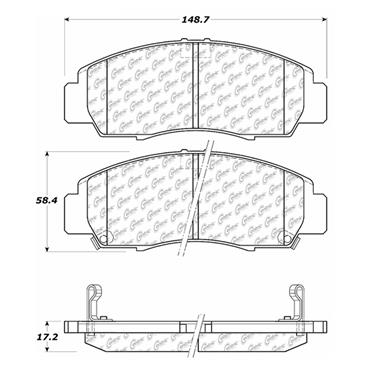 Disc Brake Pad Set CE 102.07870