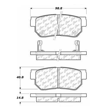 Disc Brake Pad Set CE 102.08130