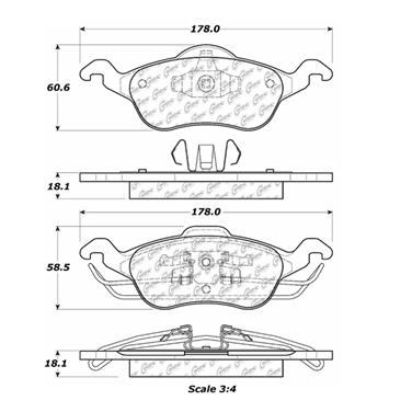 Disc Brake Pad Set CE 102.08160