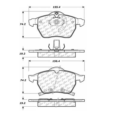 Disc Brake Pad Set CE 102.08190