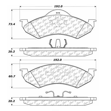 Disc Brake Pad Set CE 102.08200